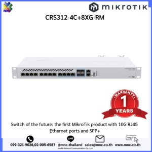 CRS312-4C+8XG-RM, Mikrotik 10G RJ45 Ethernet ports and SFP+