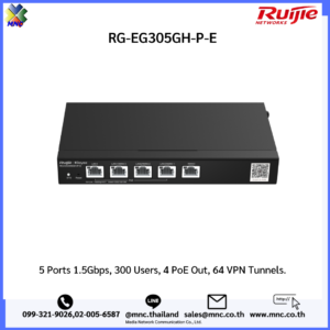 RG-EG305GH-P-E, Reyee 5-Port High Performance Cloud Managed PoE Office Router
