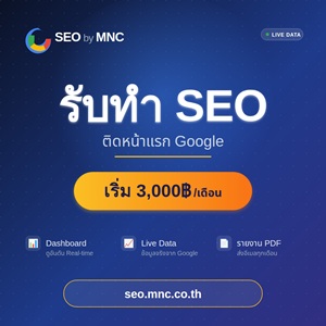 ให้ลูกค้าเจอคุณบน Google ทุกวัน บริการ SEO รายเดือนจากทีม MNC